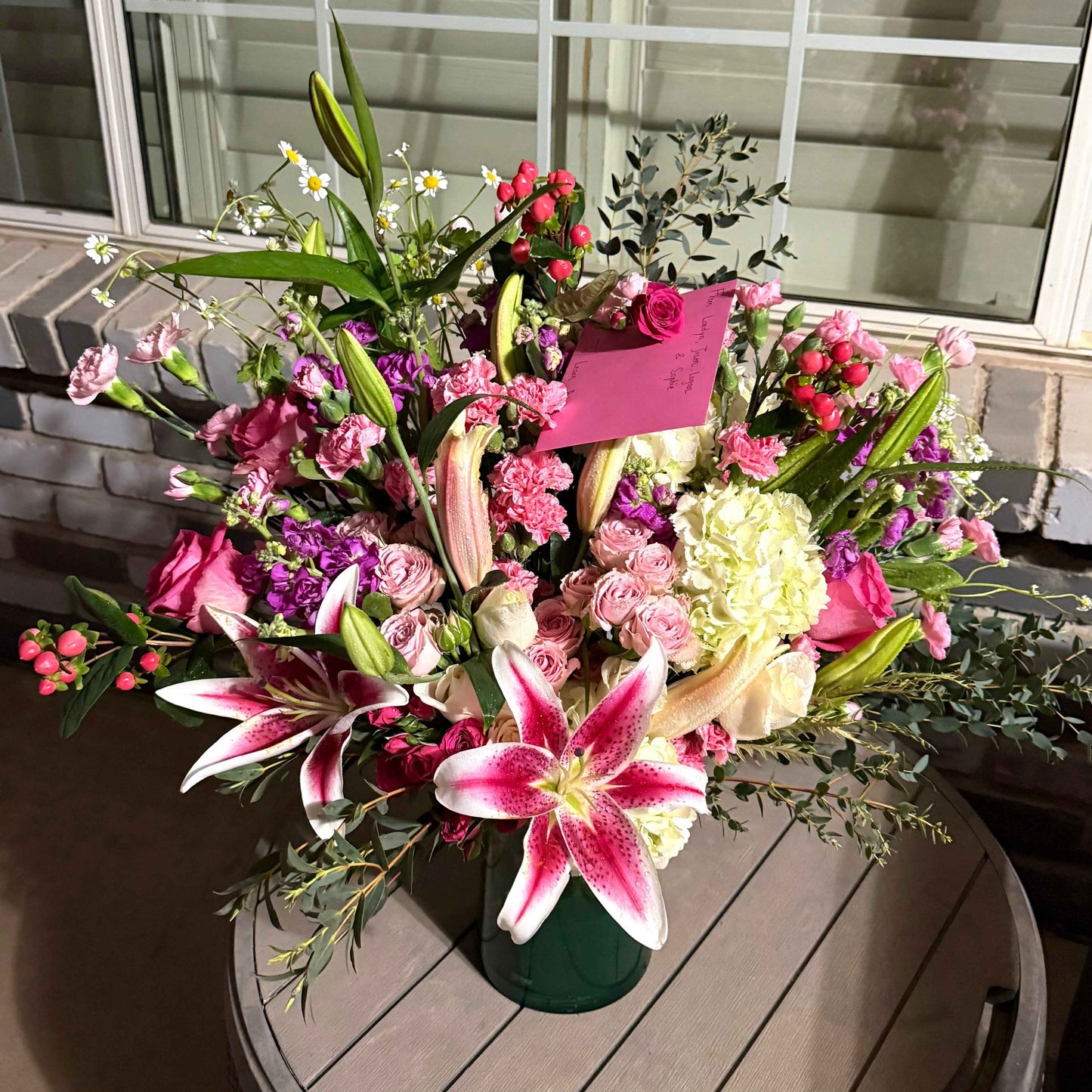 Designer's Choice Arrangement In a vase Extraordinary - Flowery