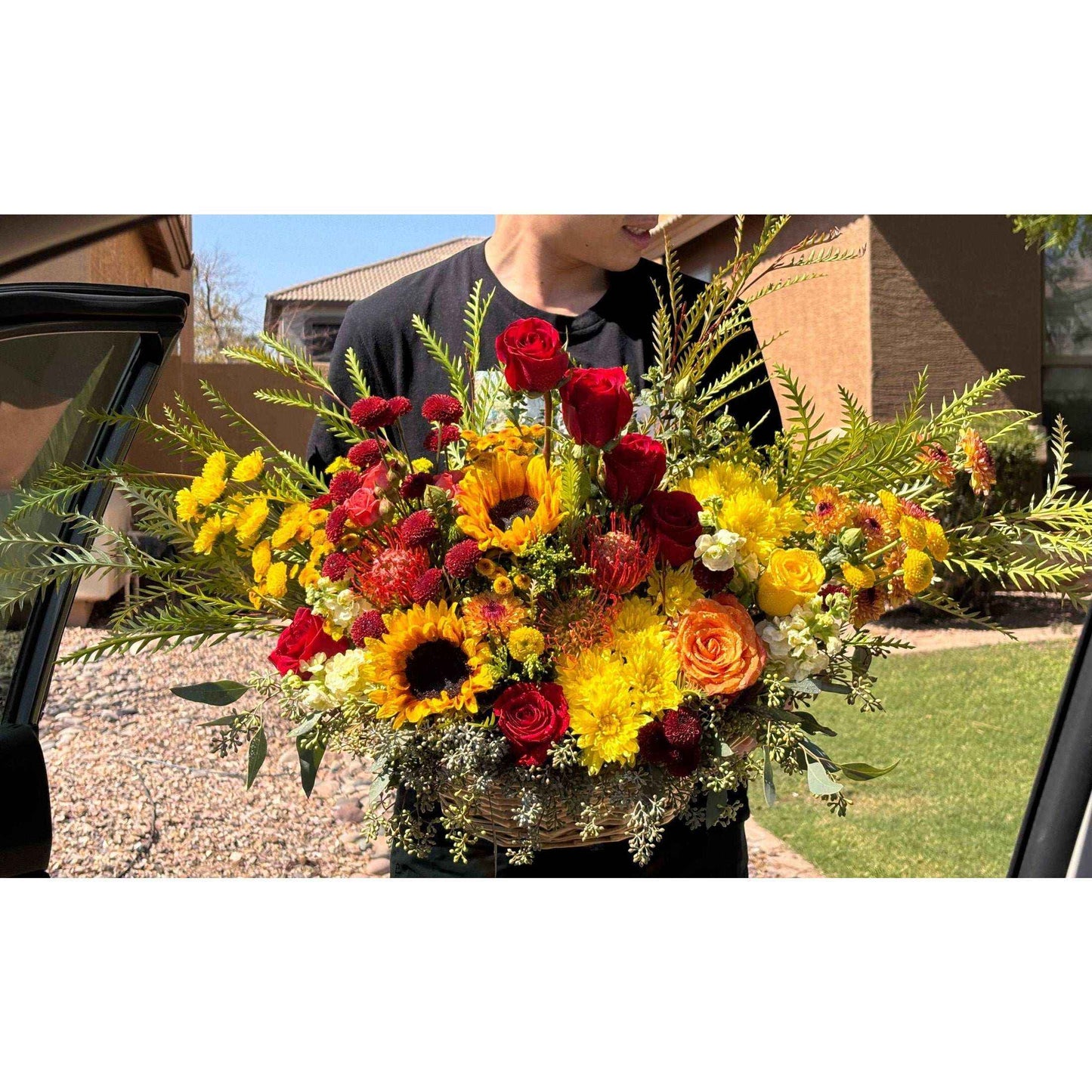 Designer's Choice Arrangement Basket style Premium - Flowery