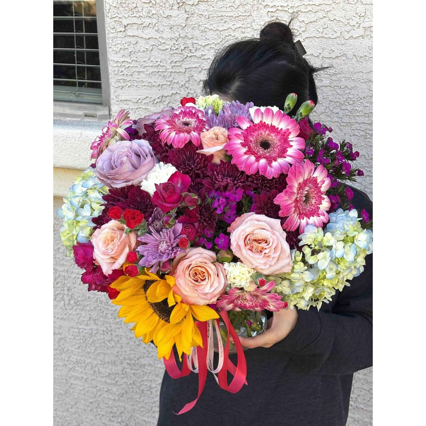 Designer's Choice Arrangement In a vase Premium - Flowery
