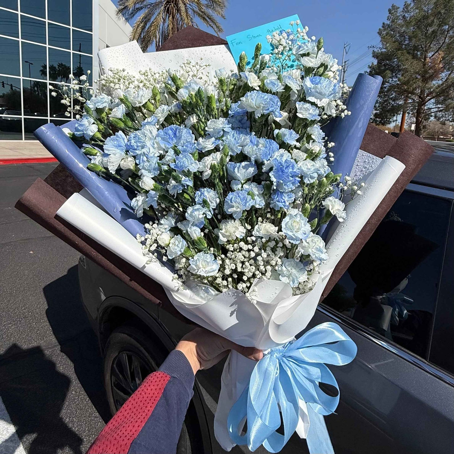 Little Touch Light blue - Flowery