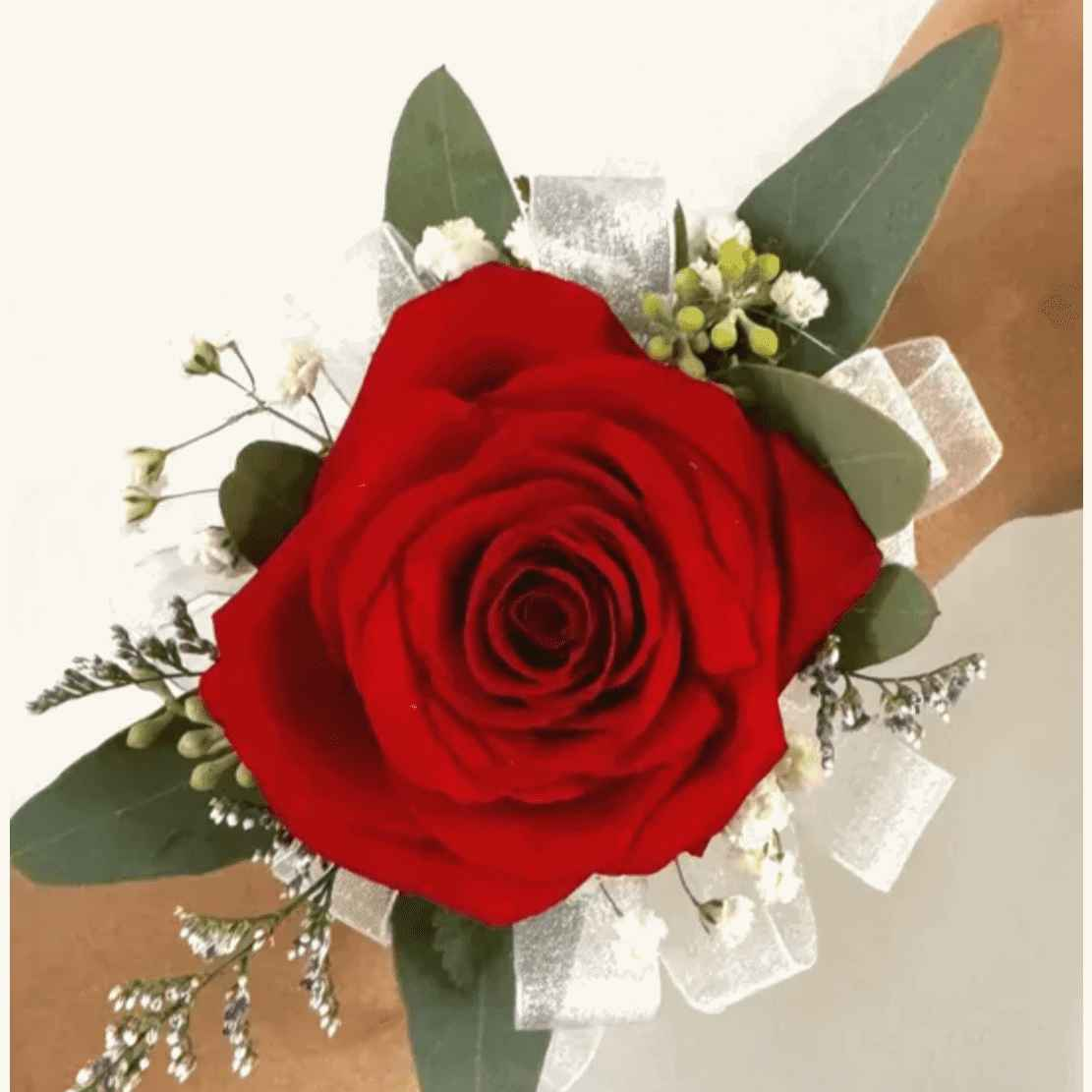 Single Rose Corsage - Flowery