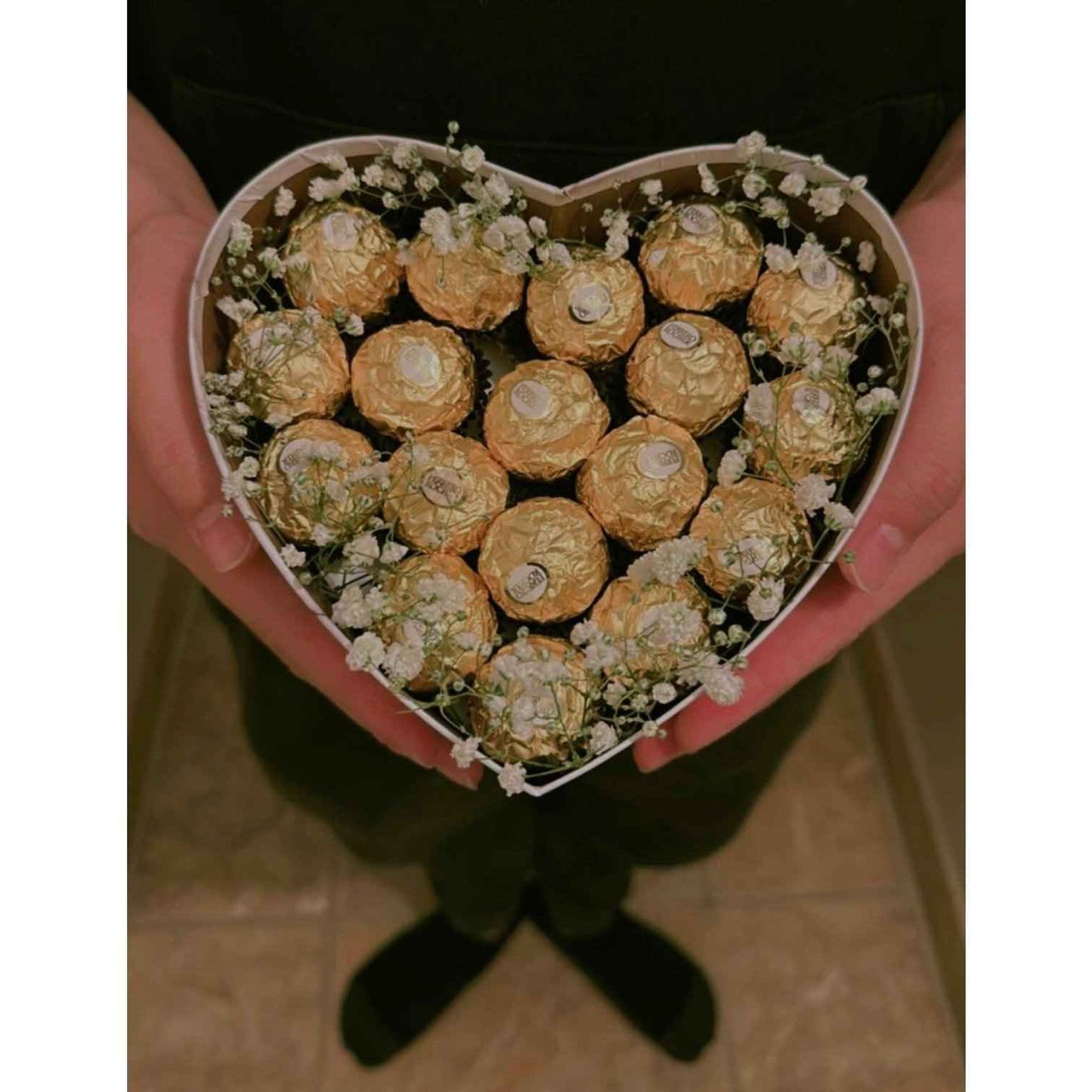 The Hazelnut Chocolate Heart Box - Flowery