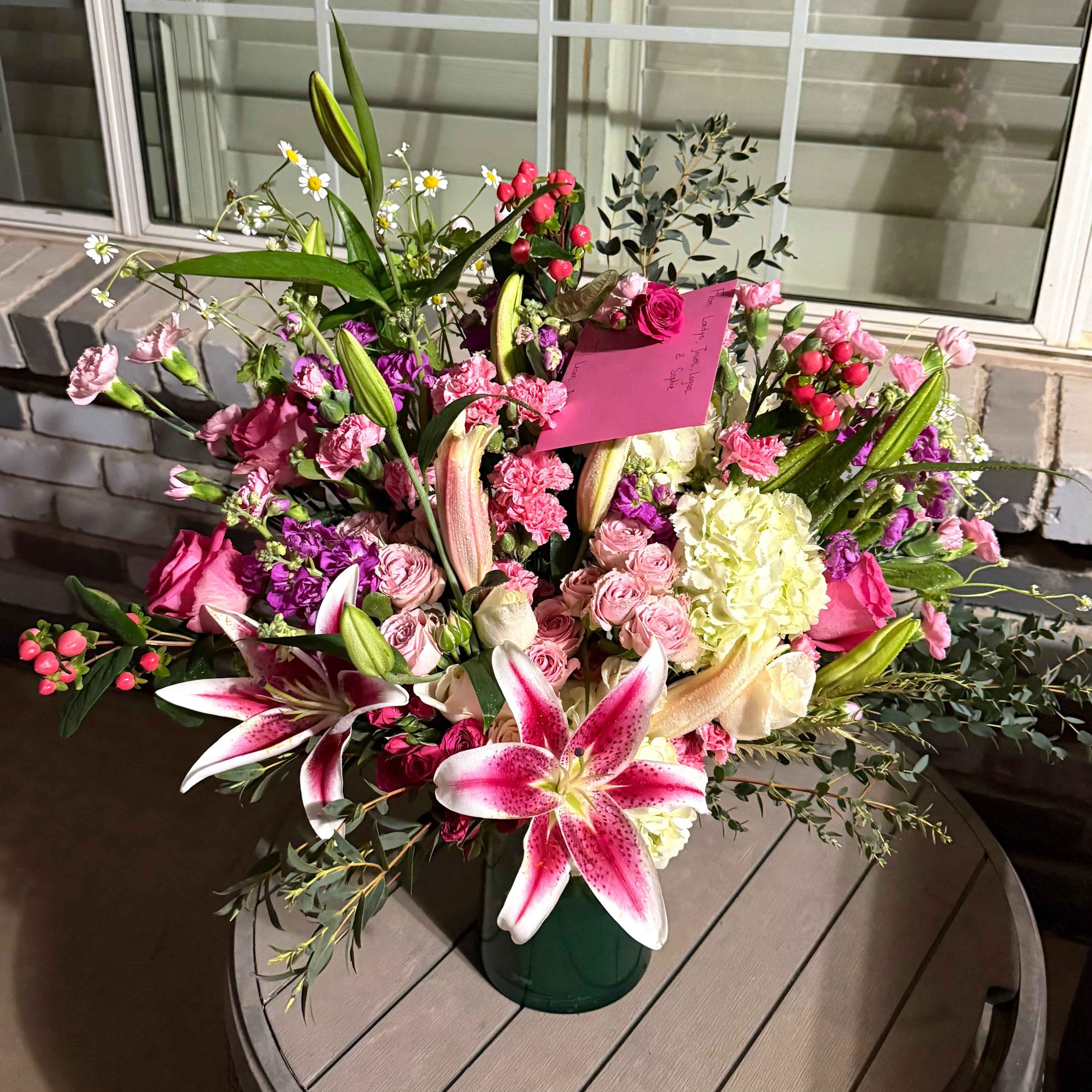 Designer's Choice Arrangement In a vase Extraordinary - Flowery