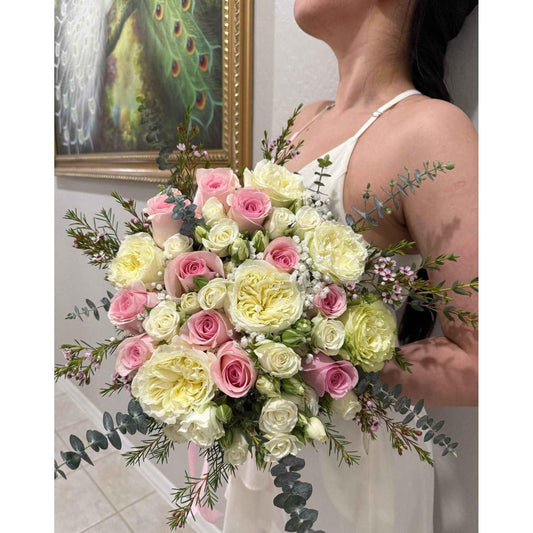 Hand-tied Bridal Bouquet - Flowery
