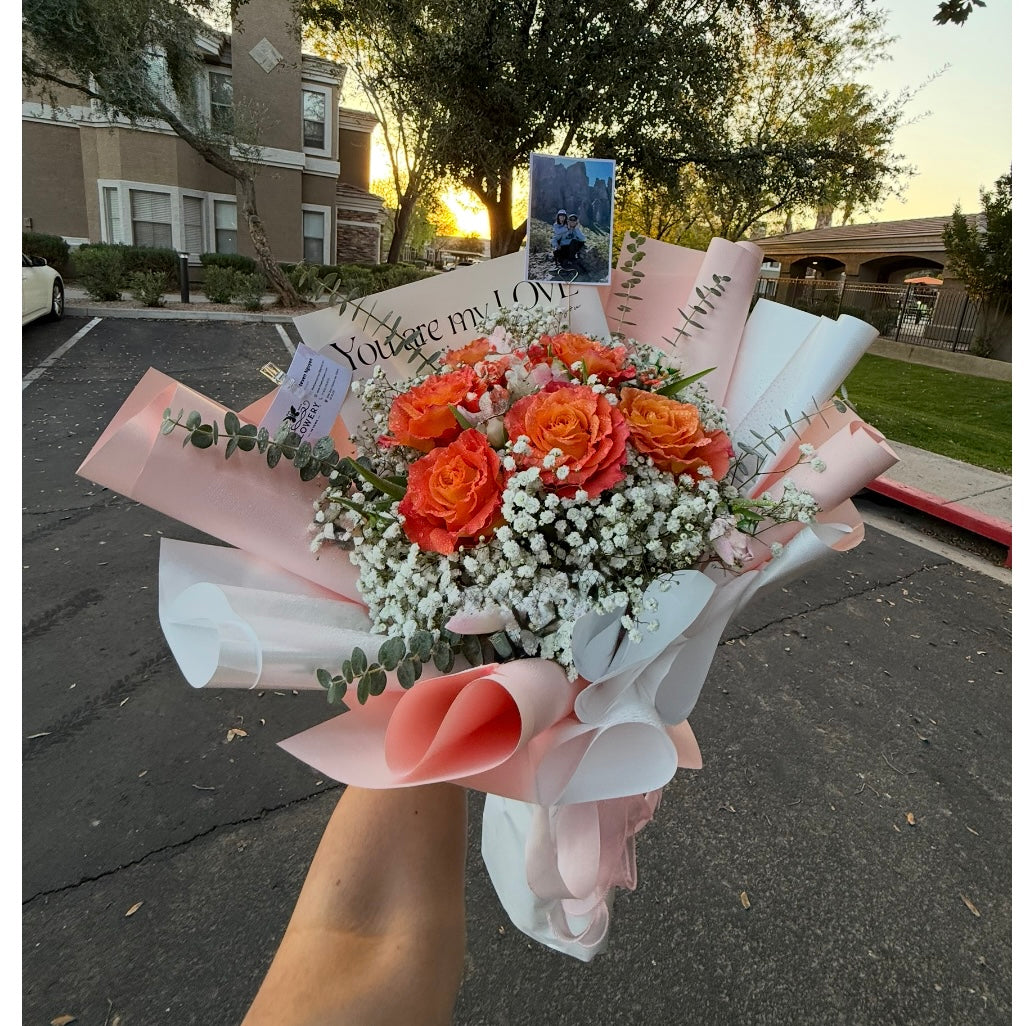 Orange - Flowery