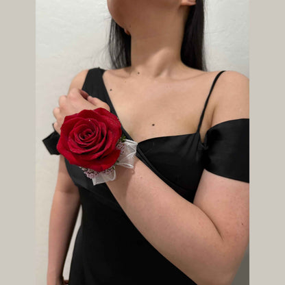 Single Rose Corsage - Flowery