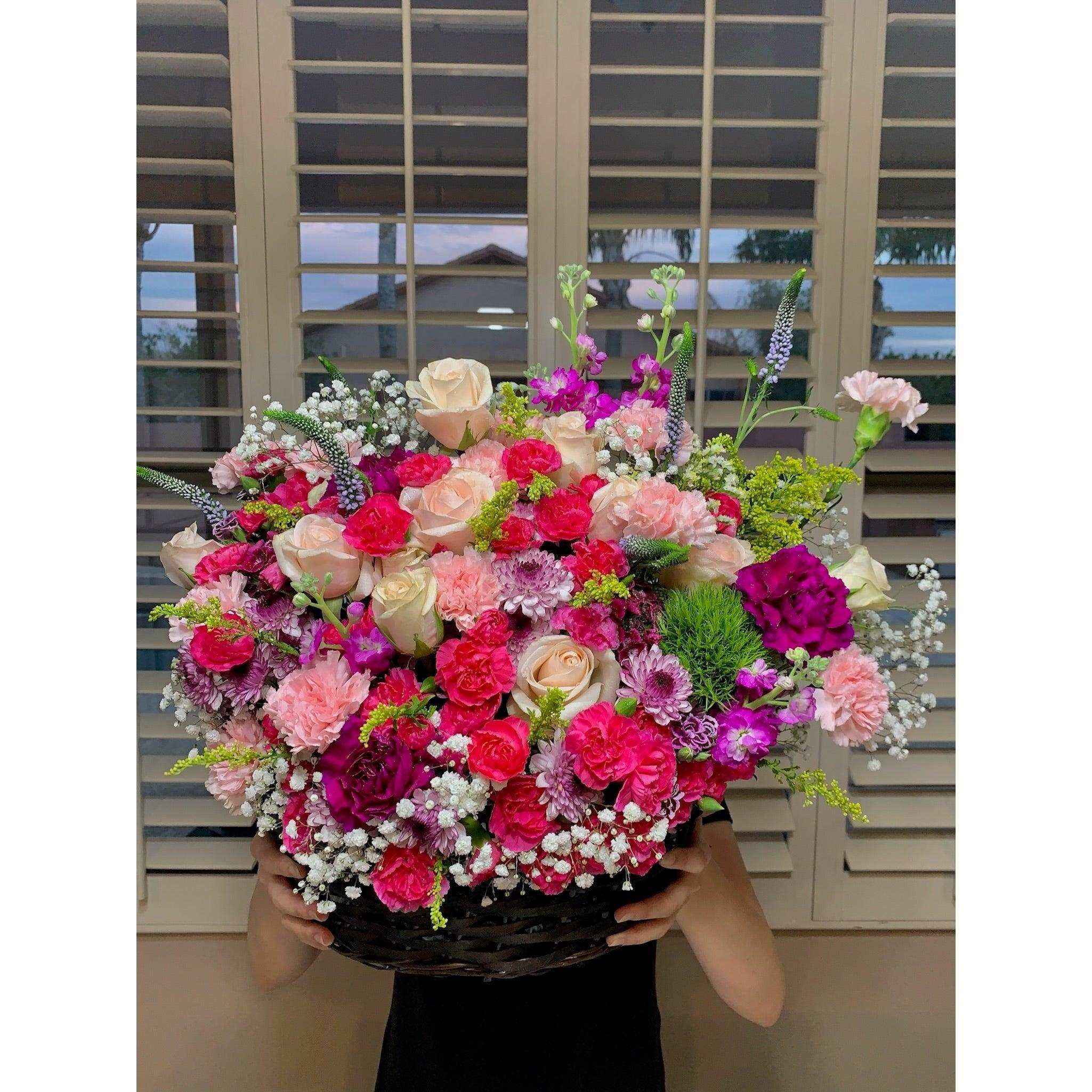 Designer's Choice Arrangement Basket Design Extraordinary - Flowery
