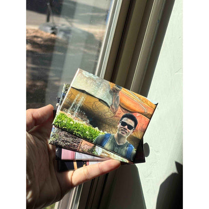 Personalized Photo Fridge Magnets (3.5 in x2.5 in) - Flowery