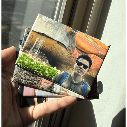 Personalized Photo Fridge Magnets (3.5 in x2.5 in) Flowery