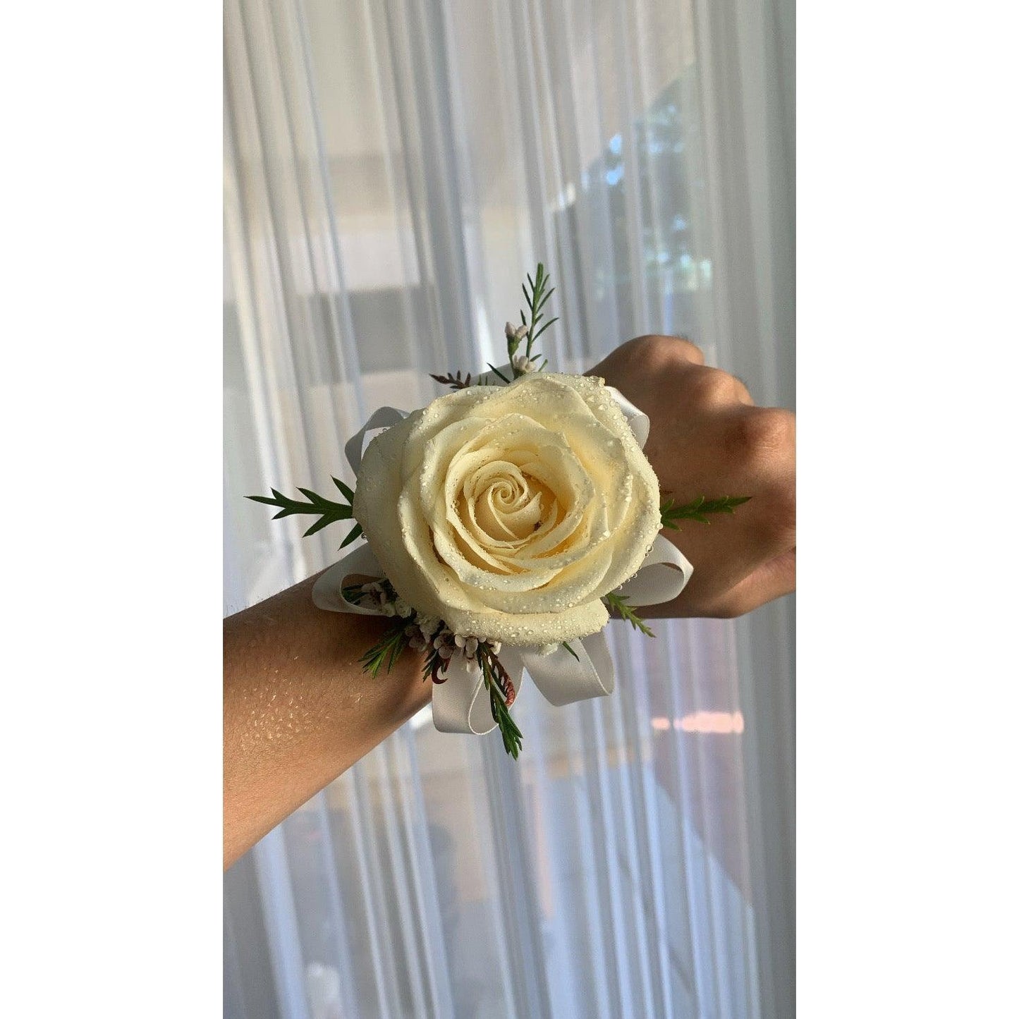 Single Rose Corsage Flowery